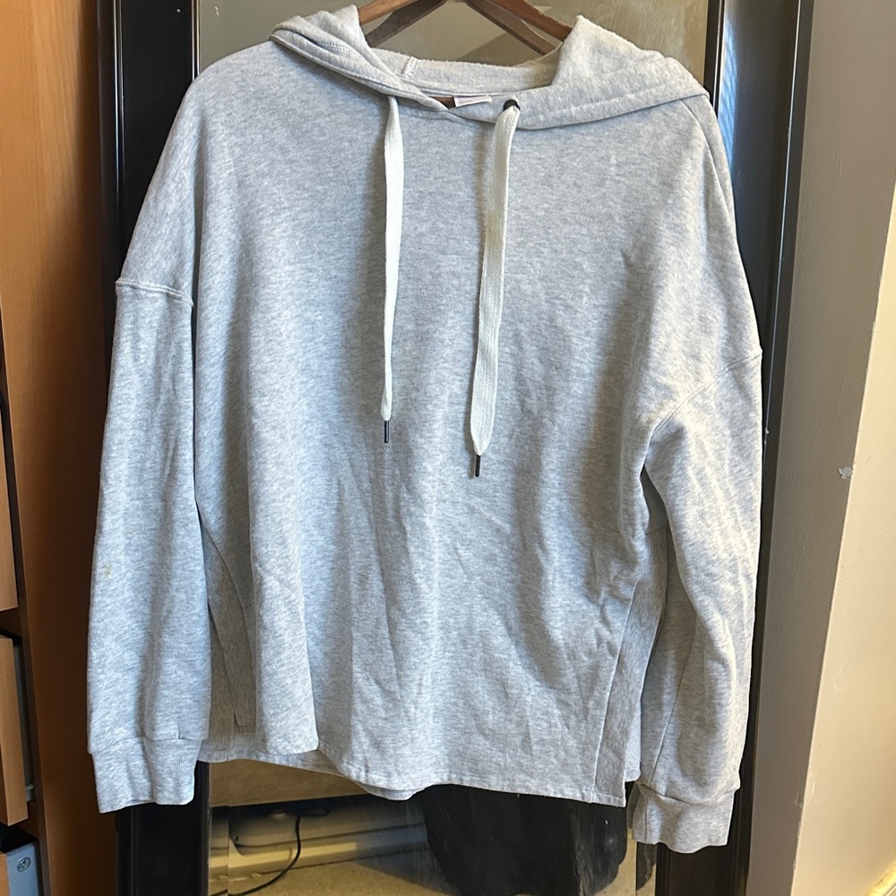 Stars Above Light Gray Hooded Sweatshirt